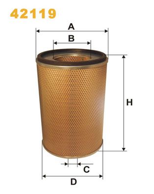 WIX FILTERS oro filtras 42119